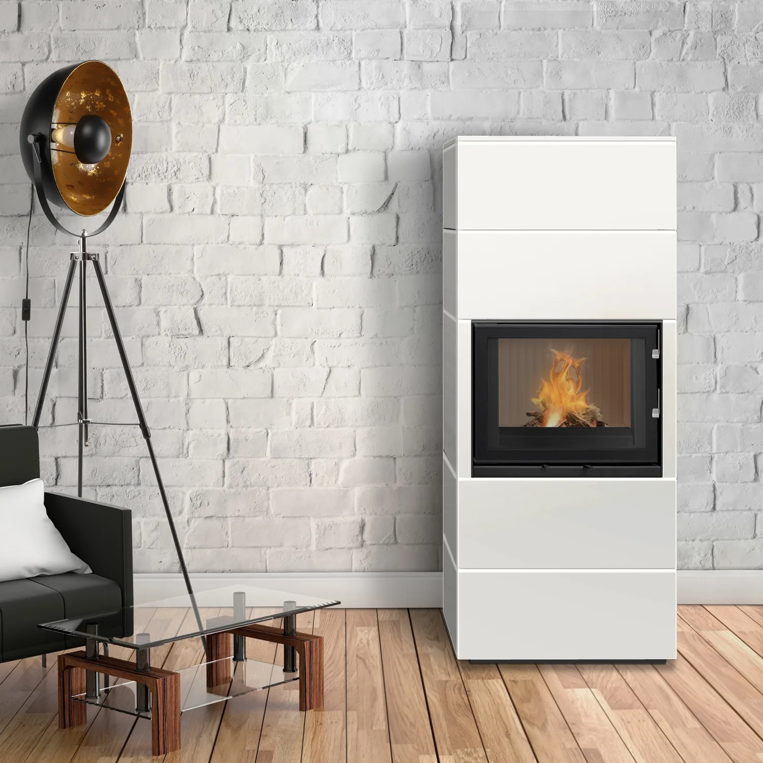 Wamsler Modulo 70/180 G Kit de cheminée Blanc