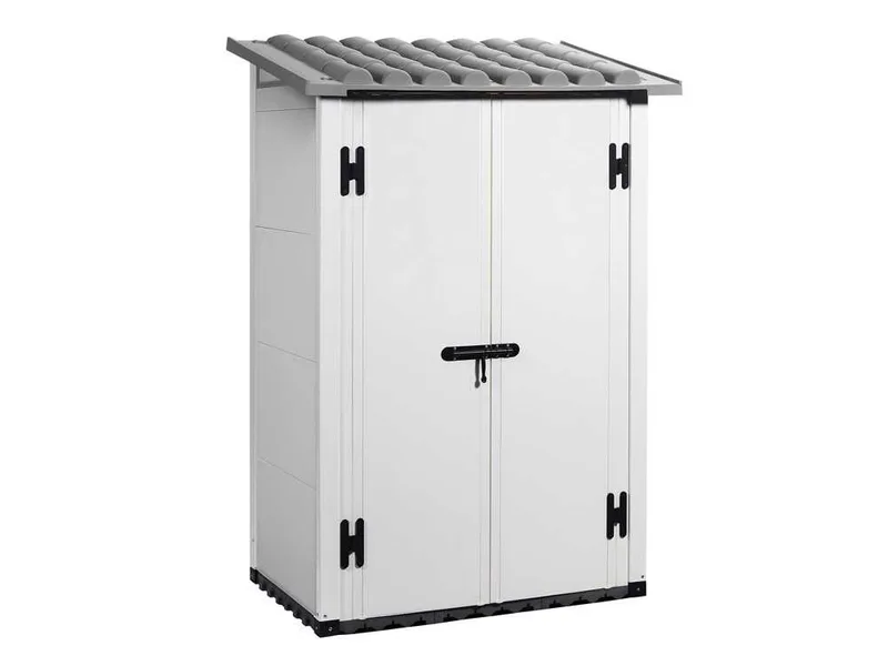 Garofalo Urban 100 - Abri de jardin - Avec porte à double battant - 122,5 x 82,5 x 201 cm