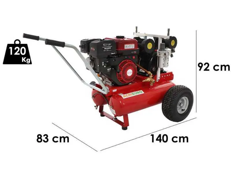 Motocompresseur thermique Texas 900 - Moteur Sbaraglia SC420 - 14 CV