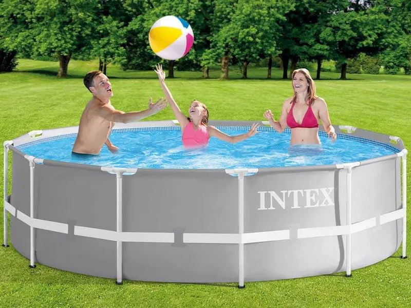 Intex Prisma Frame 26716NP - Ø366x99 cm - Piscine Ronde + Épurateur à cartouche + Échelle