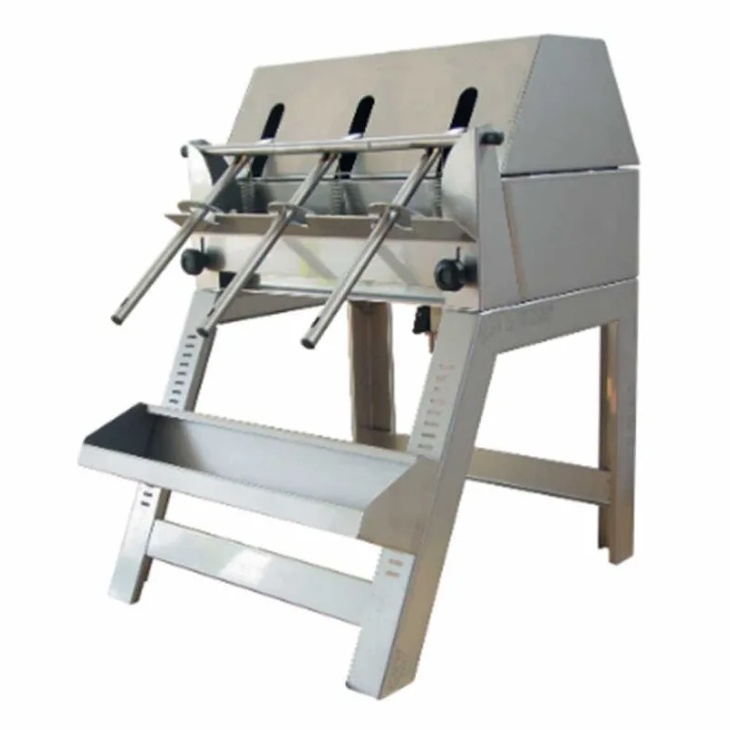 Enotecnica Pillan 3B INOX - Remplisseuse manuelle à 3 becs, avec réservoir et structure en acier inoxydable