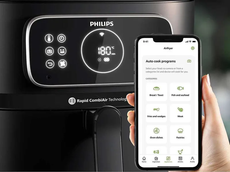Philips Airfryer Série 7000 XXL Connected HD9876/90 - Friteuse à air chaud - 8,3 L