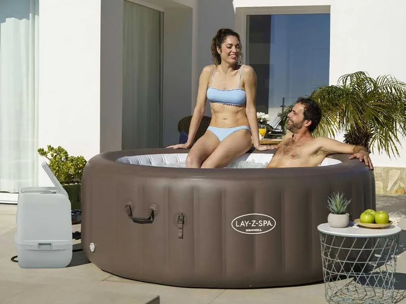 Bestway Lay-Z-Spa Dominica HydroJet 6001S - Ø196x71 cm - Spa gonflable à hydromassage