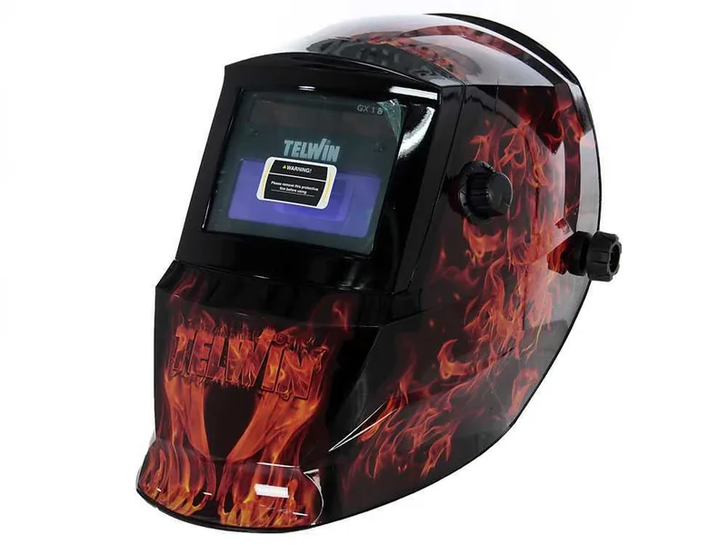 Masque de soudure professionnel Telwin Stream Flame - MMA, TIG, MIG