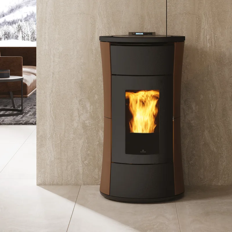 Edilkamin Cherie H 10 Evo poêle à granulés hydro acier bronze