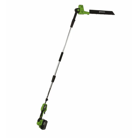 Greenworks G48PHTII - Taille-haie sans fil sur perche de rallonge
