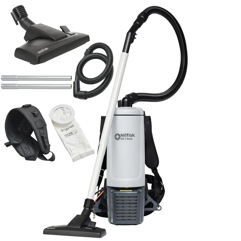Nilfisk Gd5 Back Hepa Basic EU - Aspirateur à dos professionnel - 230V - 780W