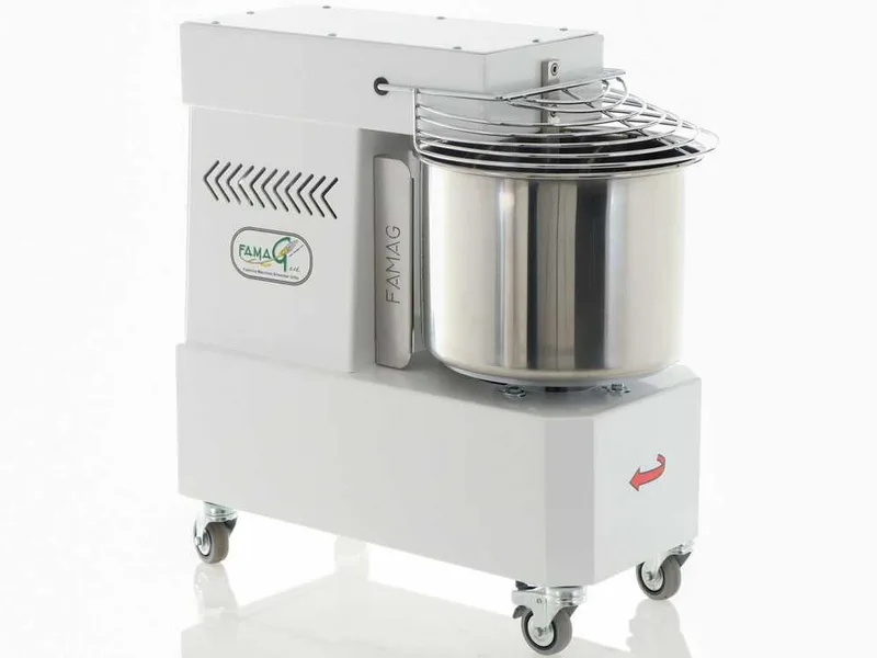 Pétrin à spirale Famag Grilletta IM15 S 10 vitesses - Haut niveau d'hydratation - Capacité de la cuve 15 Kg 19 L