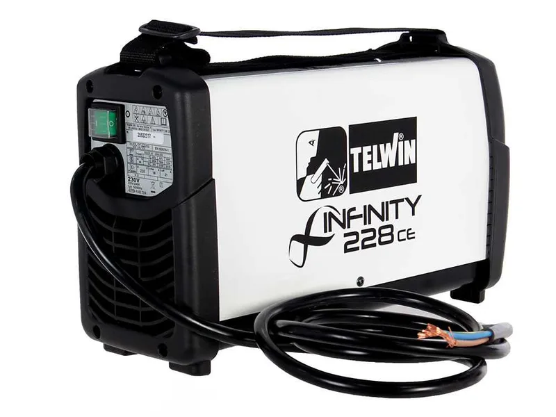 Poste à souder inverter à électrode et TIG en courant continu Telwin Infinity 228 CE - 200A Kit