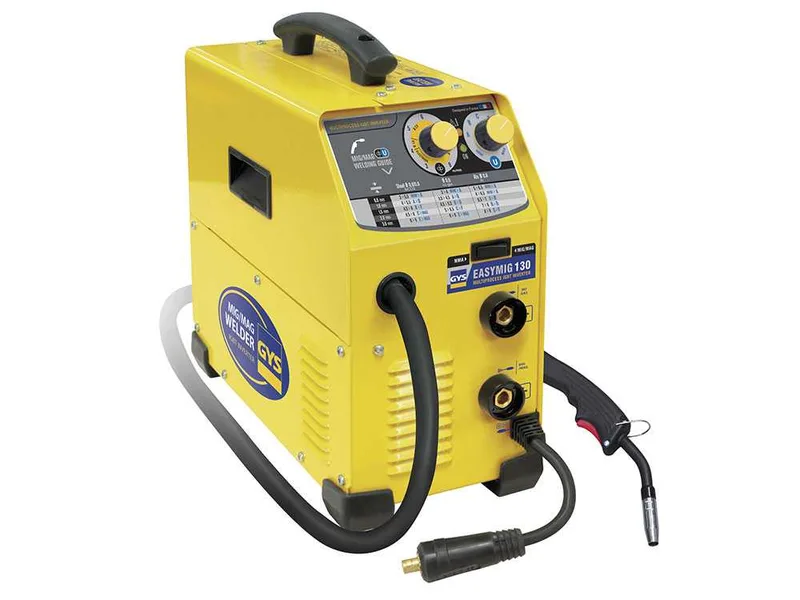 GYS Easymig 130 - Poste à souder Inverter (MIG/MAG : GAZ, NO GAZ et MMA) - à courant continu (DC)