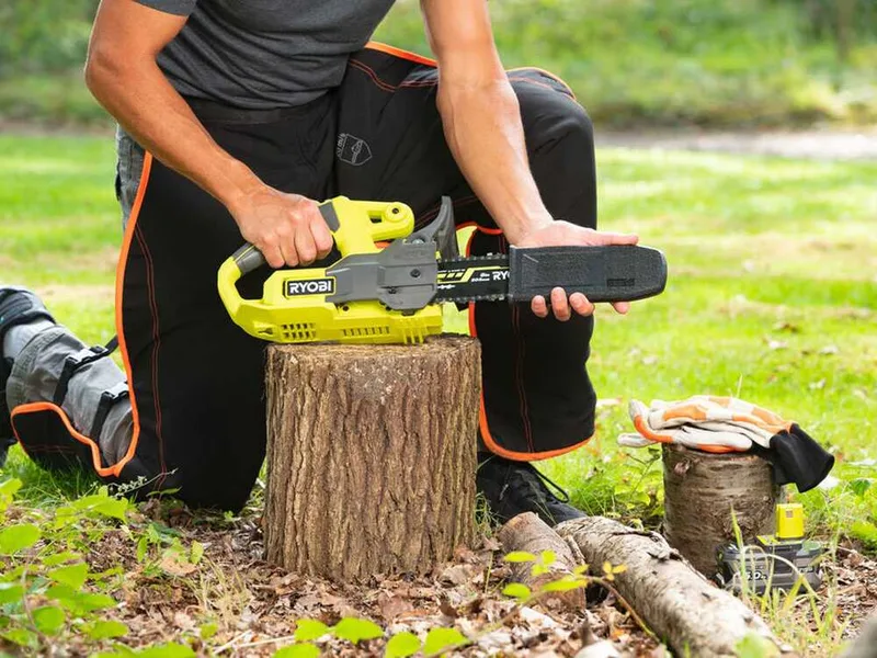 RYOBI RY18CS20A-125 - Tronçonneuse à batterie - 18 V - 2.5 Ah - Guide de 20 cm