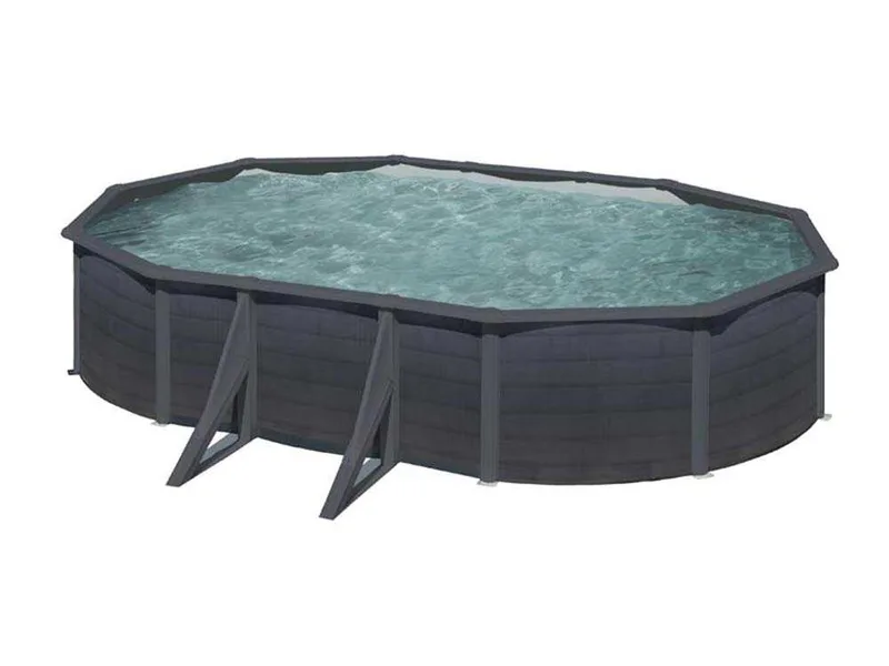 Gre Kea Ovale 610x375x120cm - Piscine hors-sol en acier