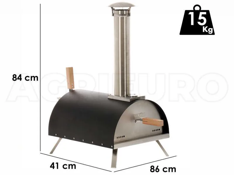 Royal Food WOODSY 13 - Four à pizzas à pellet - Capacité de cuisson : 1 pizza