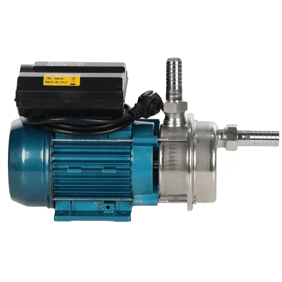 Tellarini ALM 25 MS - Pompe électrique de transfert en acier inoxydable - Raccord droits en acier inoxydable - Monophasé - 230 V - Choisissez vos raccords