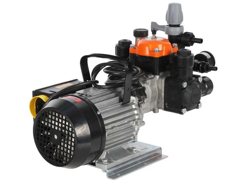Kit motopompe électrique de pulvérisation avec chariot - Comet MTP BPX25 PA6 - Pour produits chimiques et acides