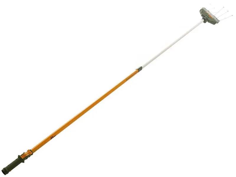 Peigne vibreur électrique à batterie Oliviero Flex Basic télescopique, perche aluminium 220-340 cm