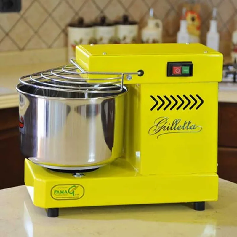 Pétrin électrique à spirale - Famag Grilletta IM 5 Color - Jaune 5 kg - 8 L