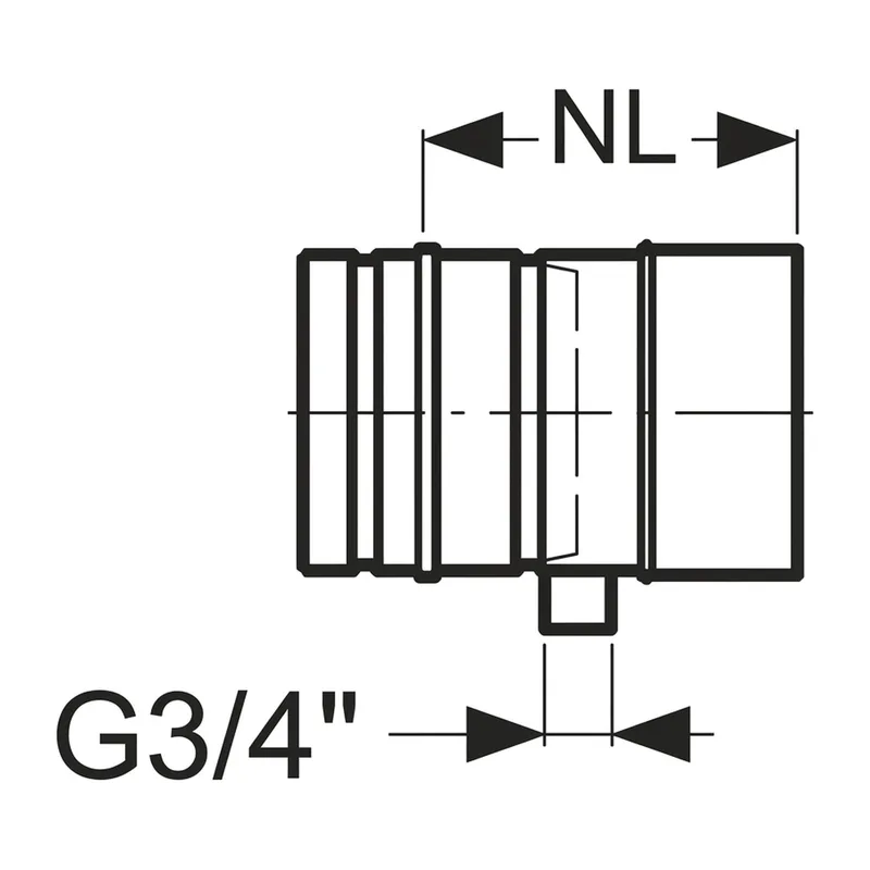 Schiedel Élément de conduit PPL 200 mm avec évacuation des condensats Ø 140 mm