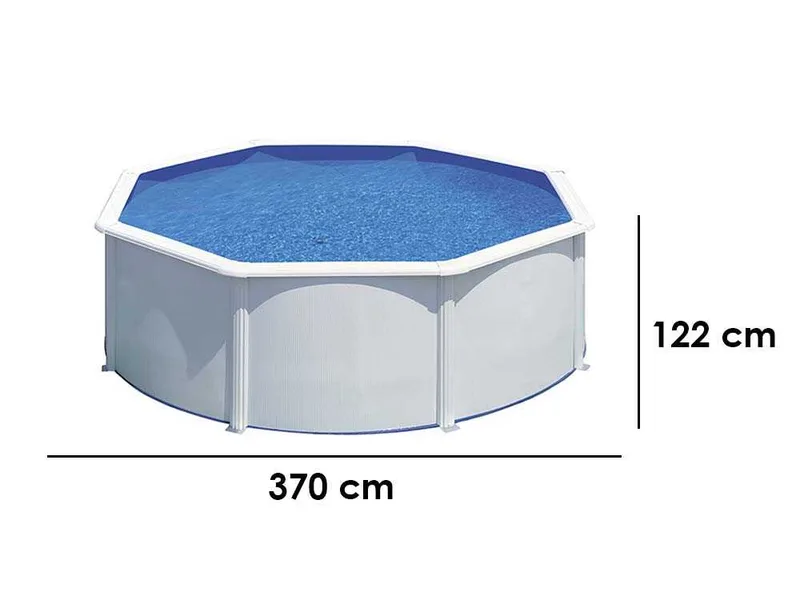 Gre Fidji Ronde Ø350 x 120 cm - Piscine hors-sol en acier
