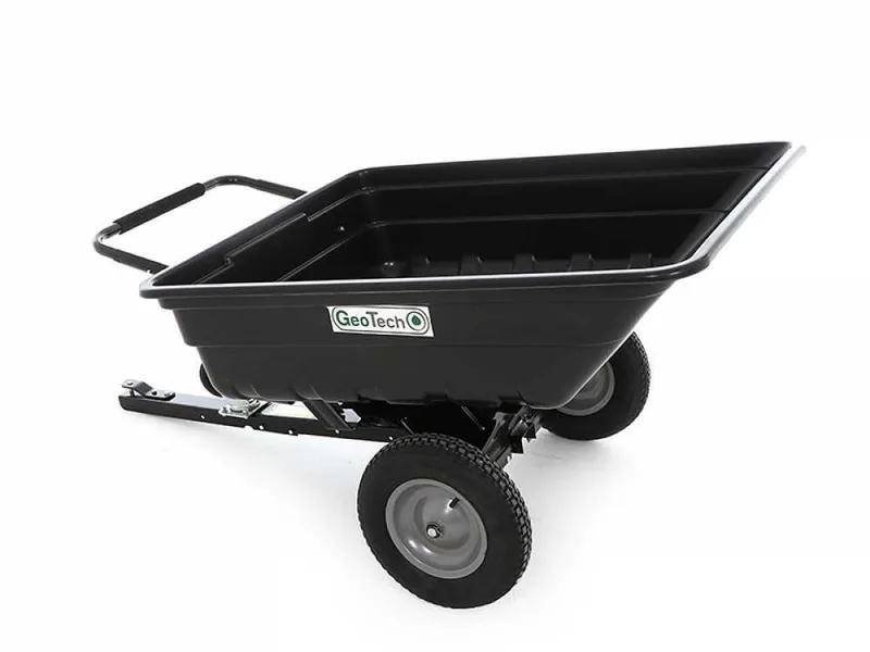 Remorque tractée pour autoportée GeoTech TC3080PL - remorque avec benne en plastique - 121x93 (h 29 cm)