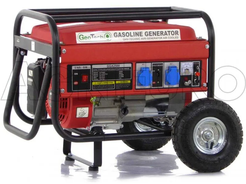 GeoTech GGA2500 - Groupe électrogène 2.1 kw monophasé à essence - sur chariot