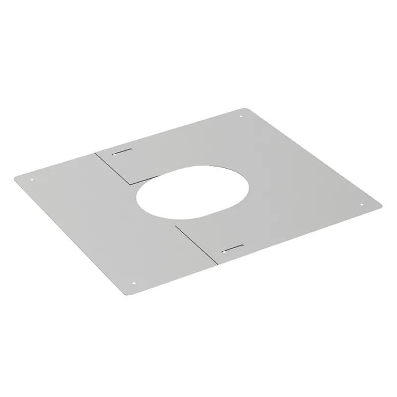 Opsinox cheminée en acier inoxydable 250mm rosace de toit pour montage intérieur PLP 0-45°