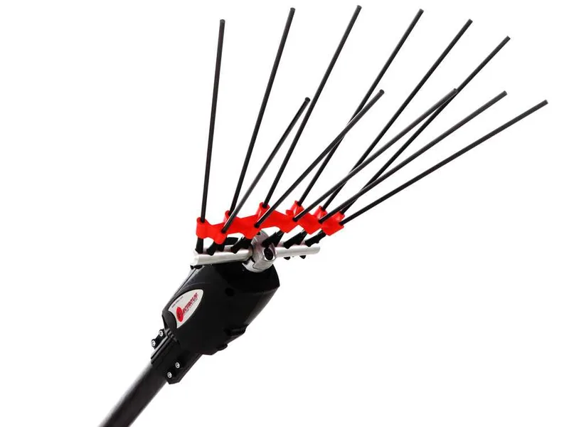 Peigne vibreur électrique à batterie Infaco V5000P3EF sur perche fixe de 250 cm - Batterie à dos incluse