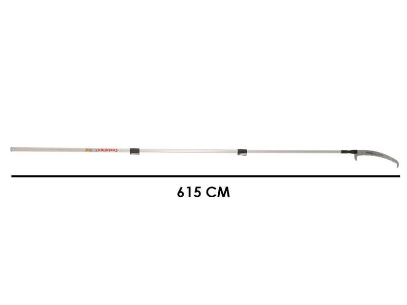 Castellari PS35PRO+AT6 - Scie à dents en « U » sur tige en aluminium - 265-615 cm - Lame de 35 cm