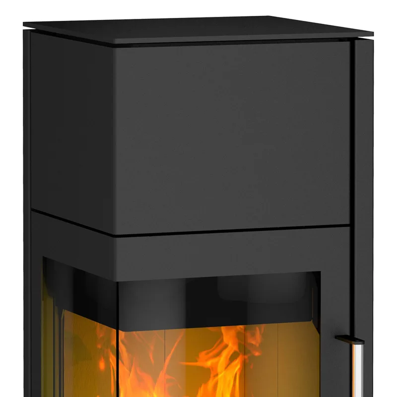 Cheminée Royale Poêle à bois Acier Noir