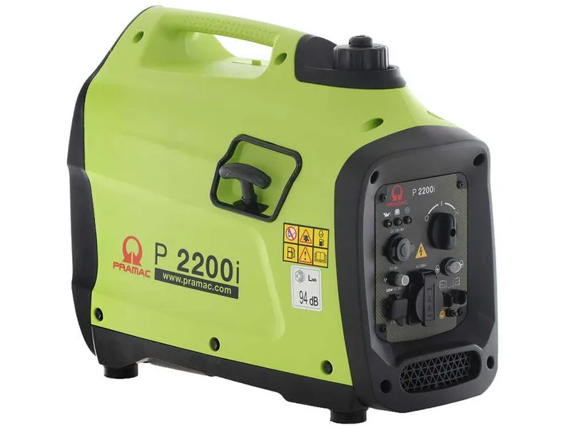 Pramac P2200i - Groupe électrogène à inverter insonorisé 2.1 kW - Continu 1.9 kW Monophasé