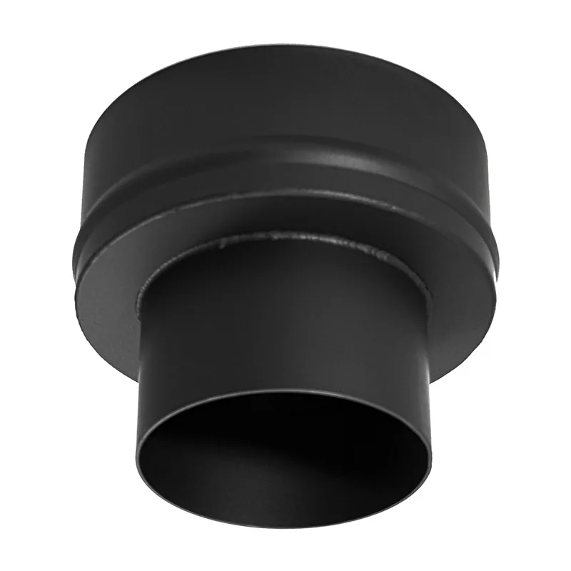 Extension de conduit de fumée / tuyau de poêle Raik 130mm - 200mm noir