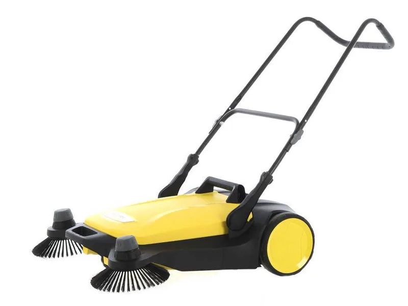 Kärcher S 6 Twin - Balayeuse manuelle à poussée avec bac de ramassage régulateur de hauteur - compartiment de récolte 38 Lt