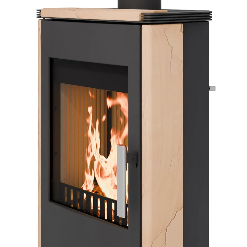 Haas+Sohn Montegrotto III Poêle à bois Noir / Woodstone