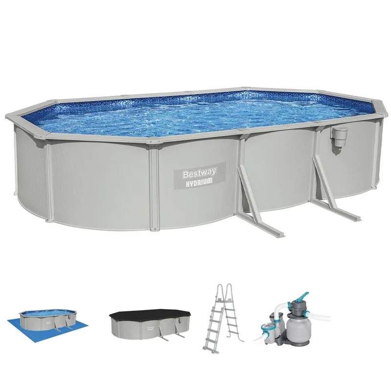 Bestway Hydrium 56369 - 610 x 366 x 122 cm - Piscine ovale pour 11-15 personnes