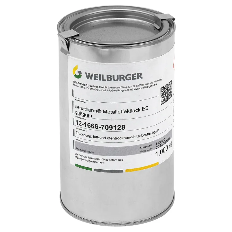Raik Vernis pour poêle 1 kg Senotherm Vernis Gris Fonte