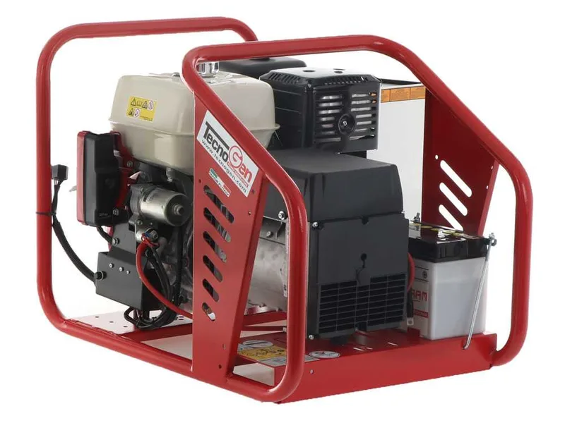 Tecnogen H8000 TE/A - Groupe électrogène triphasé 6 kW - Continu 5.4 kW Triphasé + ATS