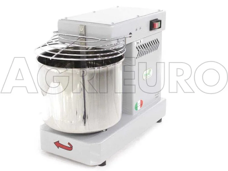 Pétrin à spirale électrique Famag IM 8 avec capacité de pétrissage de 8 KG - Gris