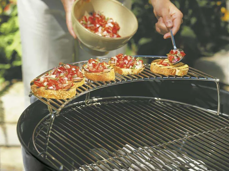 Grille chauffante pour barbecue à charbon Weber
