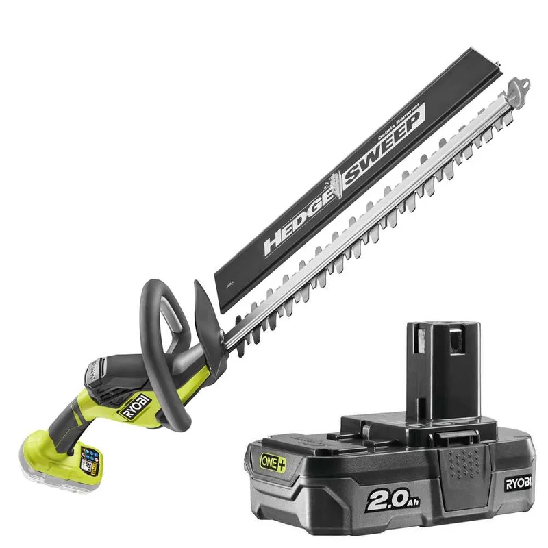 RYOBI RY18HT45A-120 - Taille-haie à batterie - 18V/2Ah - Lame de 45 cm