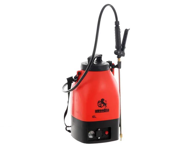Pompe de pulvérisation à dos sur batterie Ausonia - Réservoir de 6 litres - 4 bars max