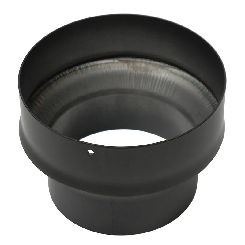 Raik Basic extension 150mm – 200mm noir pour tuyau de fumée / conduit de fumée