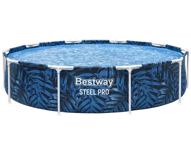 Bestway Steel Pro 56985 - 305x305x66 cm - Piscine ronde pour 3-4 personnes