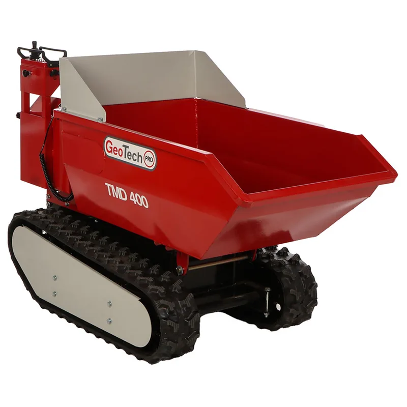GeoTech Pro TMD 400 - Brouette à batterie 48V 15Ah avec caisson dumper