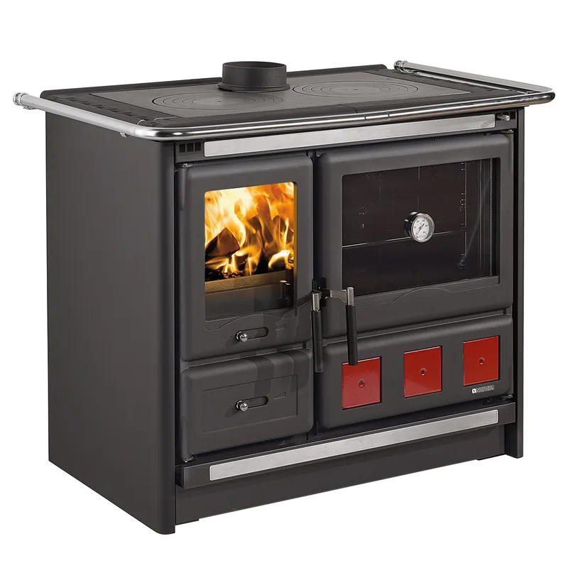 La Nordica Rosa XXL.16 cuisinière à bois acier anthracite-noir
