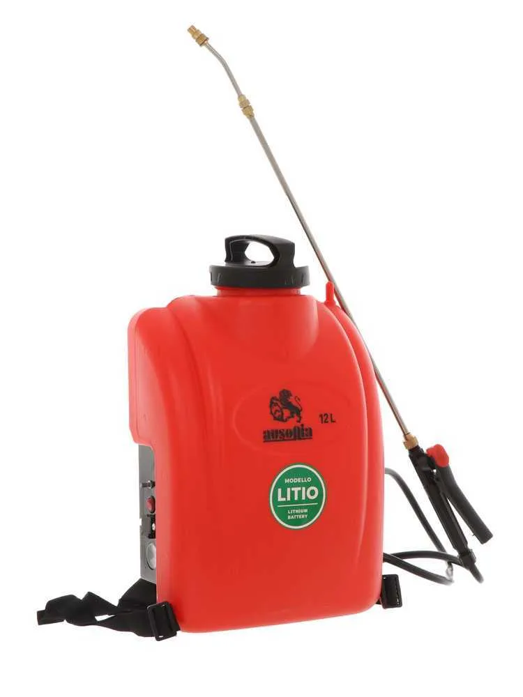Pompe de pulvérisation dorsale à batterie Ausonia - à dos électrique, 12 litres