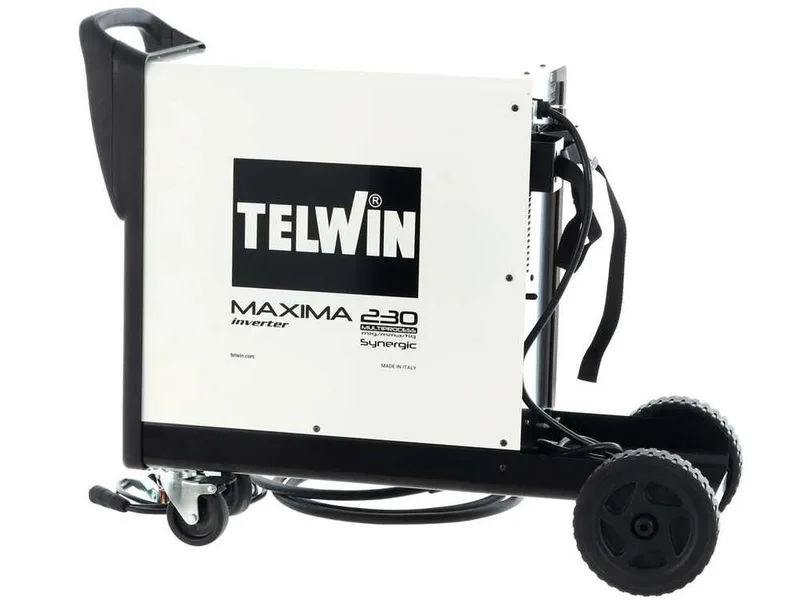 Poste à souder inverter à fil Telwin Telwin Maxima 230 Synergic - pour mig-mag/flux/brazing/mma/tig DC - lift - gaz/no gaz