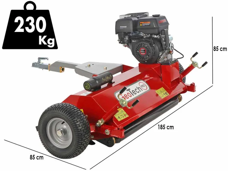 GeoTech Pro GTFM 120 LE - Tondeuse débroussailleuse pour quad - Loncin G420FD