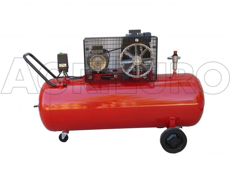 Fini Advanced MK 103-200-3 - Compresseur d'air électrique triphasé à courroie - Moteur 3 CV - 200 L
