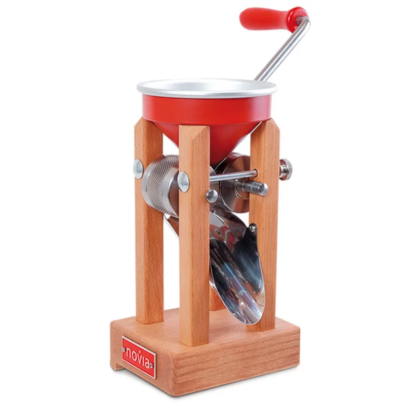 Eschenfelder Novia nr120 aluminium rouge 150g - Floconneuse manuelle avec rouleaux en acier inoxydable