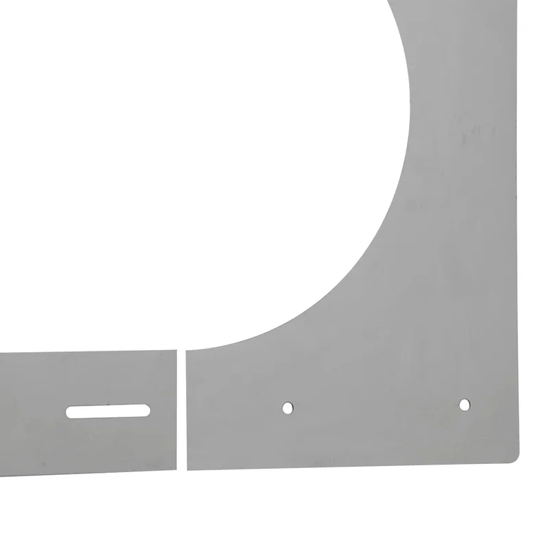 Opsinox conduit de cheminée en acier inoxydable 130 mm rosace de toit pour montage intérieur PLP 0-45°